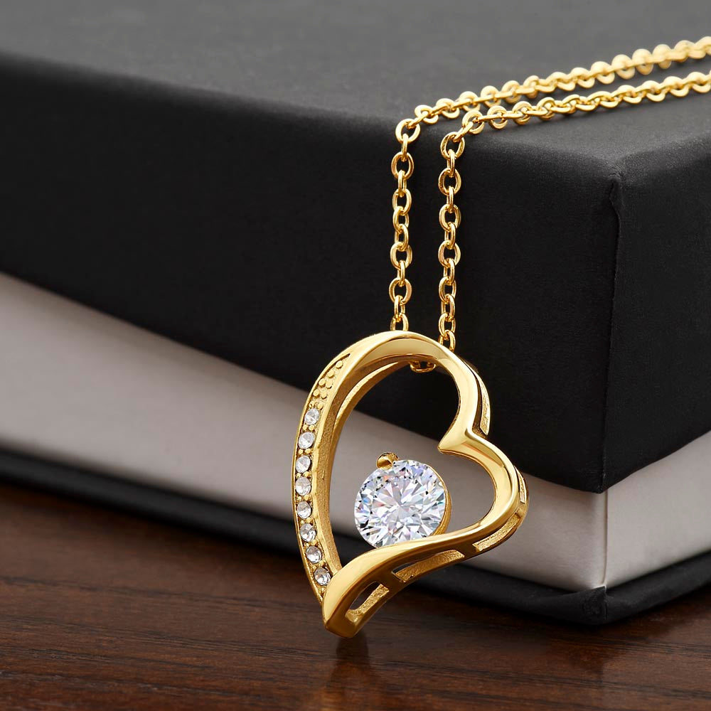 “To My Beautiful Wife" Heart Pendant Necklace – The Message She'll Never Forget