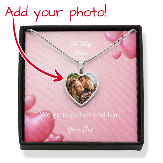 Personalized Engraved Heart Necklace w/Photo