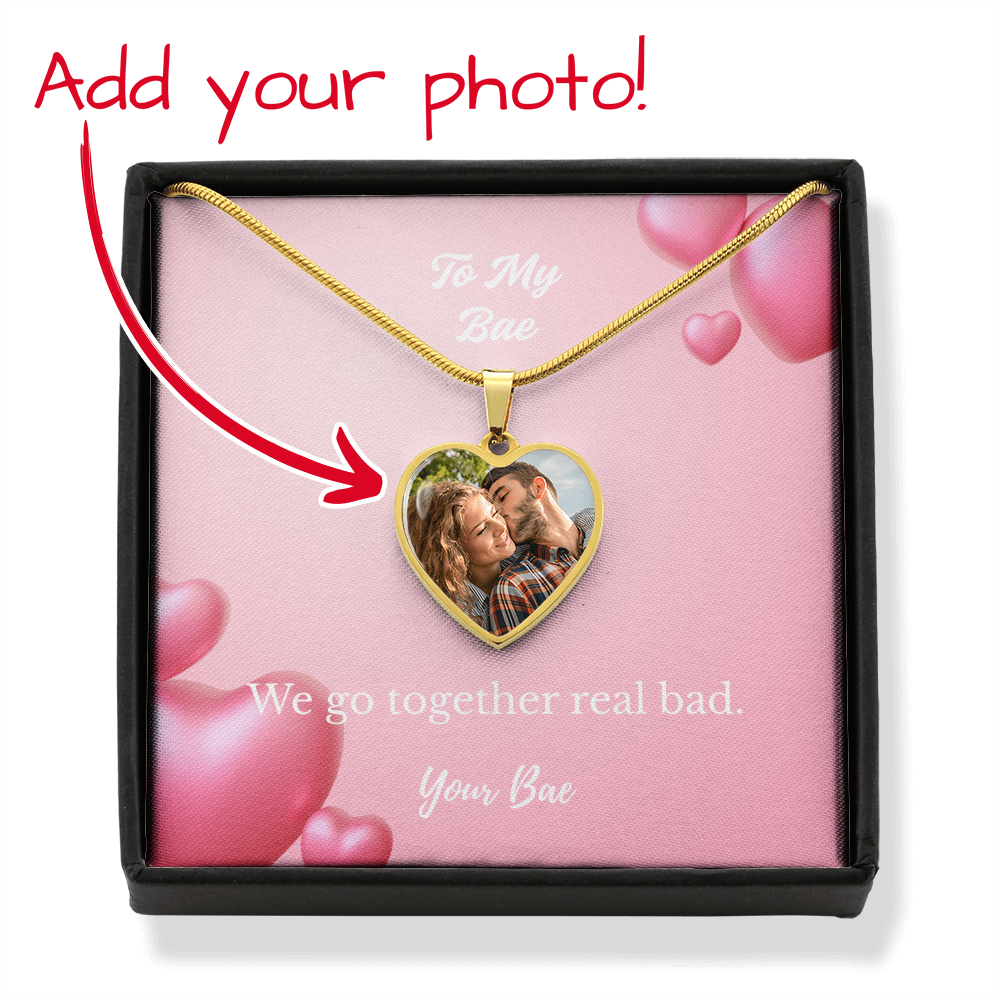 Personalized Engraved Heart Necklace w/Photo