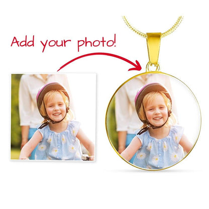 Personalized Circle Necklace with Engraving