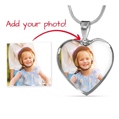 Personalized Heart Necklace with Engraving