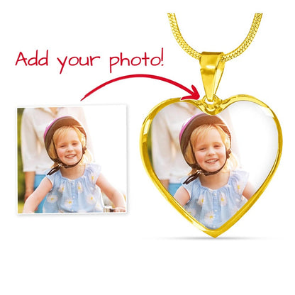 Personalized Heart Necklace with Engraving