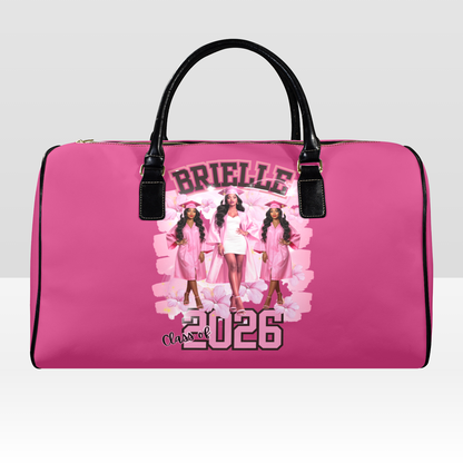 Custom Leather Grad Duffle Bag