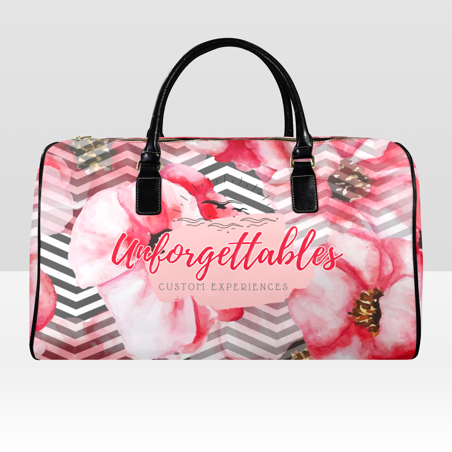 Unforgettables Flower Duffle Bag(Leather)