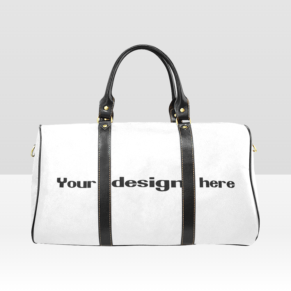 Customizable Nylon Travel Bags (Black Strap)