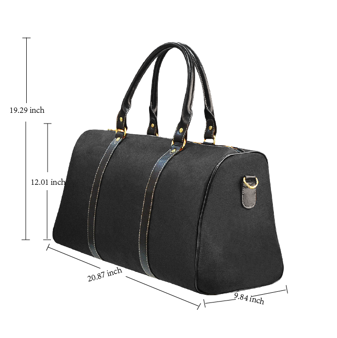 Customizable Nylon Travel Bags (Black Strap)