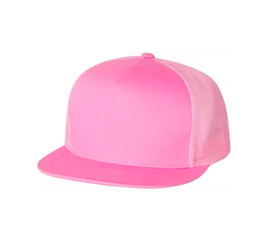 Custom Trucker Hat | Personalized Flat Bill Snapback Hat