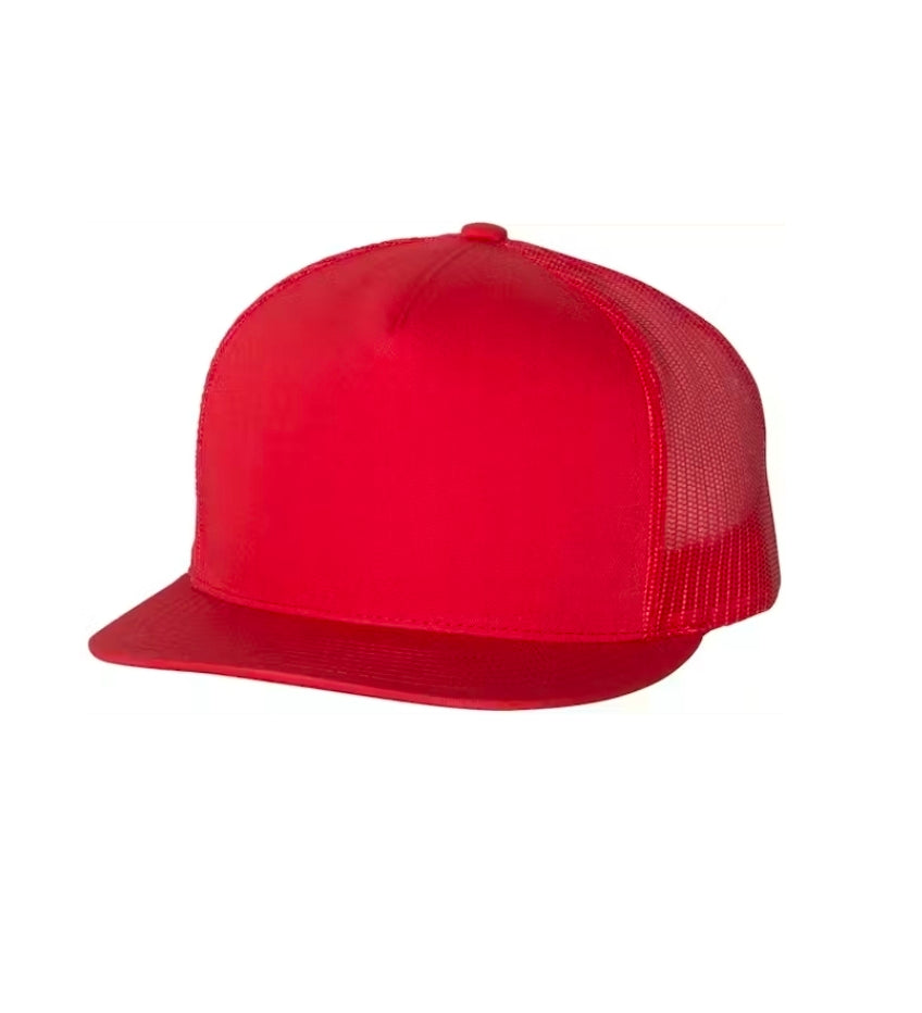 Custom Trucker Hat | Personalized Flat Bill Snapback Hat