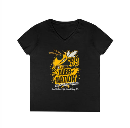 Lew Wallace Alumni Womens V-neck Fitted Tee