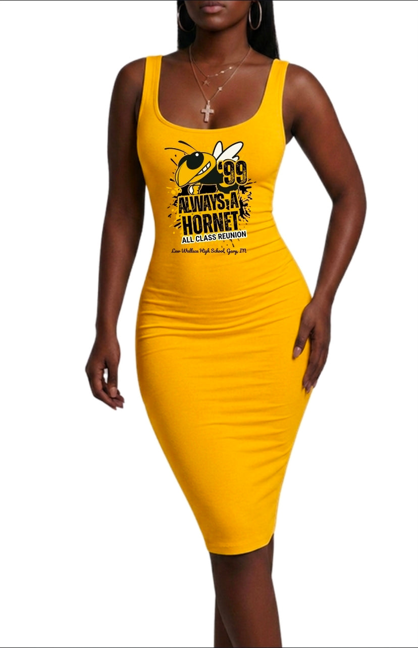 Lew Wallace Alumni Women's Bodycon Dress(Tank Sleeve)
