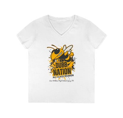 Lew Wallace Alumni Womens V-neck Fitted Tee